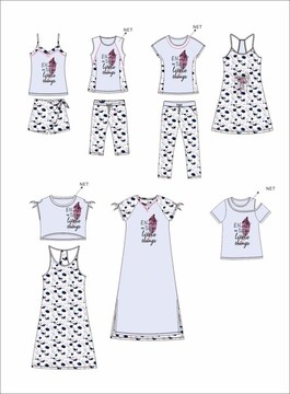 款式設(shè)計(jì)家居服女裝印花圖案