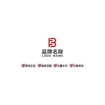 字母b LOGO 标志 商