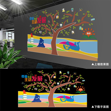 校園墻體形象墻