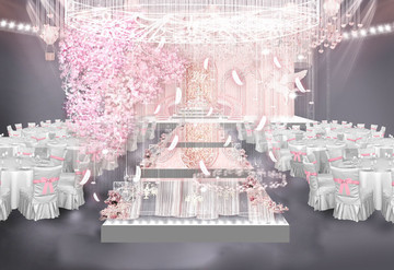 粉色夢(mèng)幻婚禮