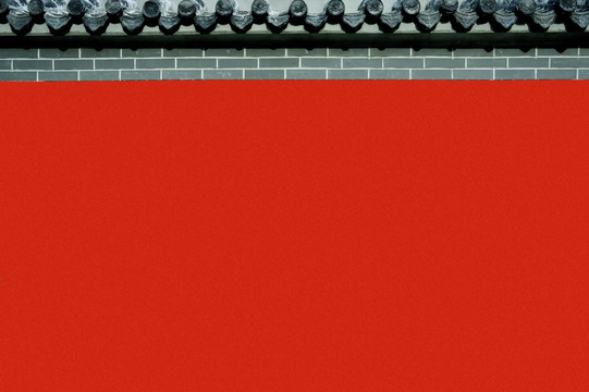 中式红墙背景