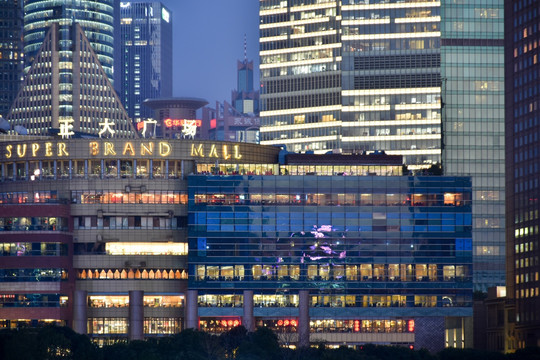 上海夜景 魔都夜景 摩天大楼