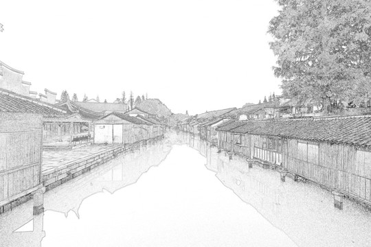 烏鎮 線稿