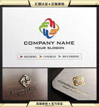 彩色大氣時尚LOGO設(shè)計