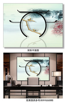 立體小鳥(niǎo)意境裝飾畫(huà)