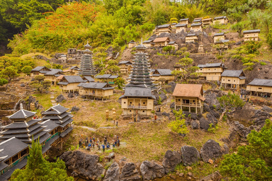 侗族村寨 微缩景观