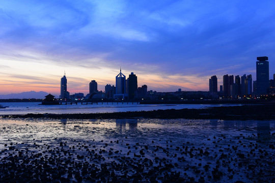 青岛夜景 海滨夜景