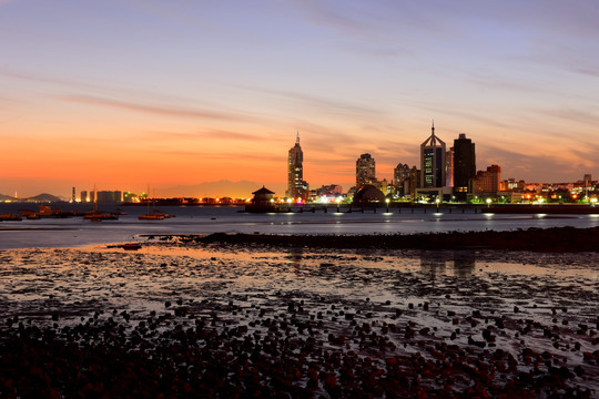 青岛夜景 海滨夜景