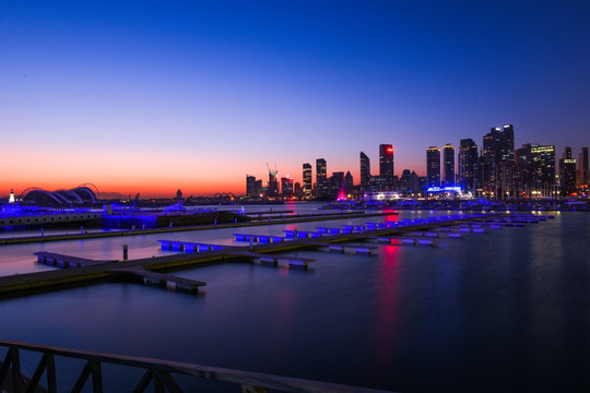 青岛城市夜景 城市夜景 青岛