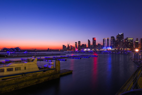 青岛城市夜景 城市夜景 青岛