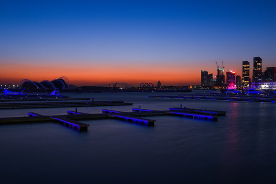 青岛城市夜景 城市夜景 青岛