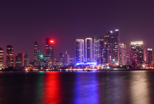 青岛城市夜景 城市夜景 青岛