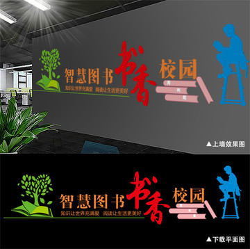 書香校園墻面形象墻