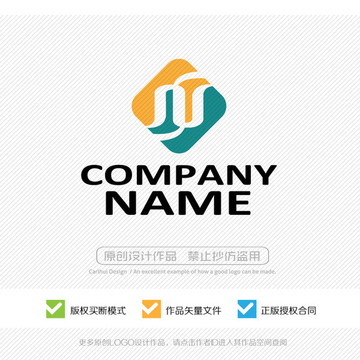 JT字母 LOGO设计