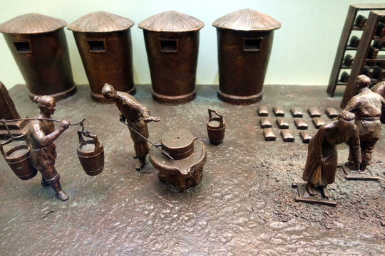 酿酒 工艺流程 雕塑