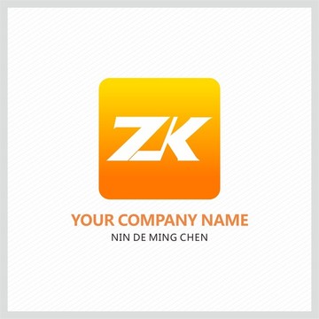 字母ZK 标志 logo
