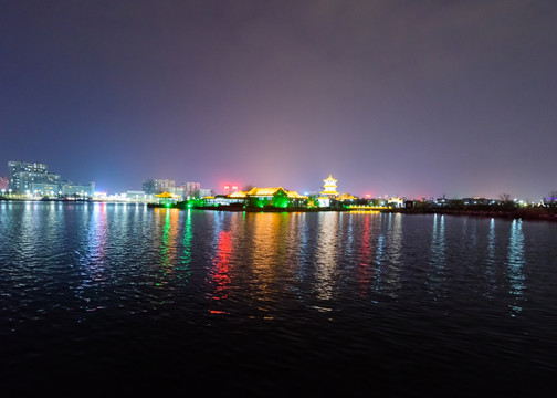 聊城东昌湖夜景 （11）