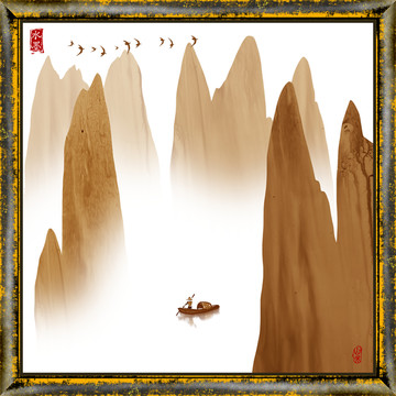 簡(jiǎn)約禪意山水畫