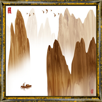 墨韻 意境水墨畫