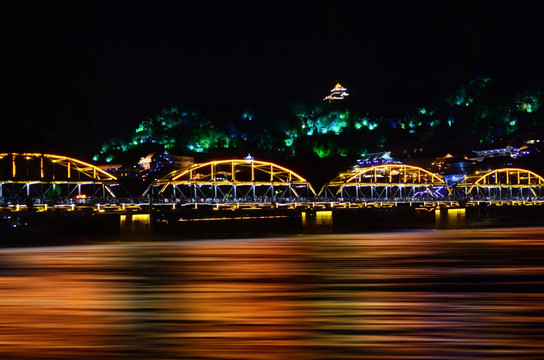 黄河夜景