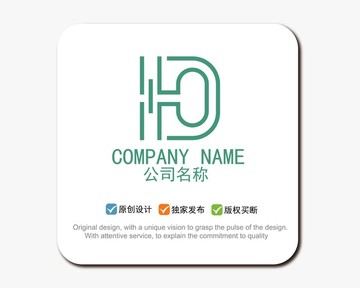 D字母 logo設(shè)計