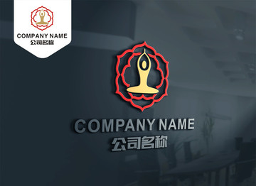 休閑 養(yǎng)生 瑜伽 LOGO設計