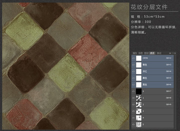 復(fù)古格子花紋