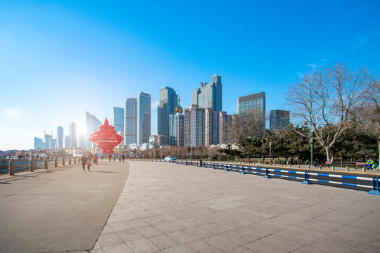 青岛五四广场建筑景观