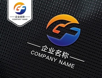 GF字母LOGO设计 FG标志