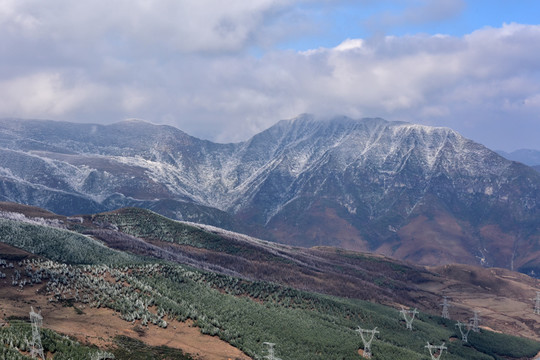 凉山相岭山 雪景