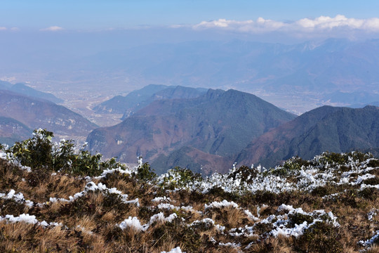 凉山相岭山雪景