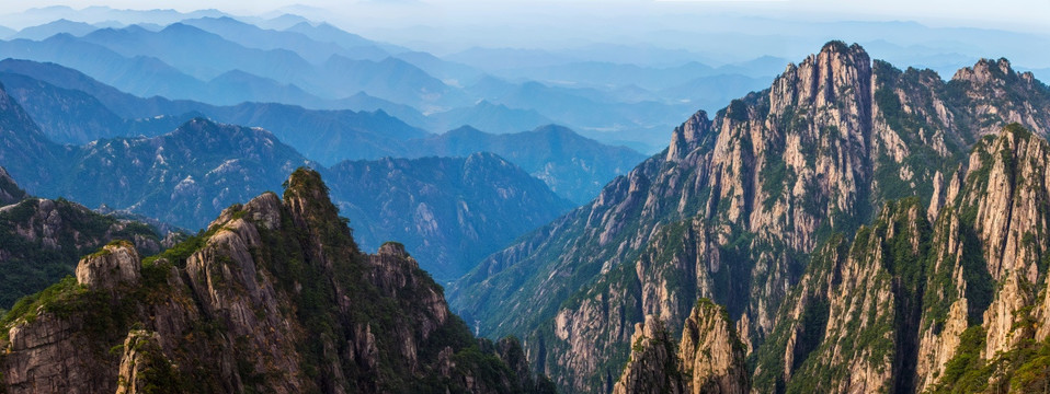 大美黄山全景图