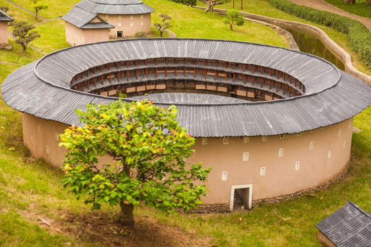 福建土楼 建筑模型