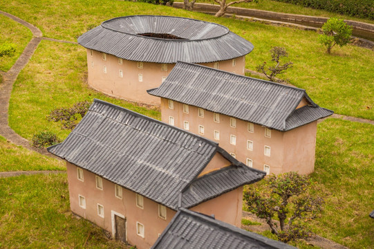 福建土楼 建筑模型