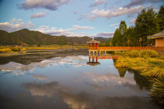 凉山泸沽湖景区走婚桥