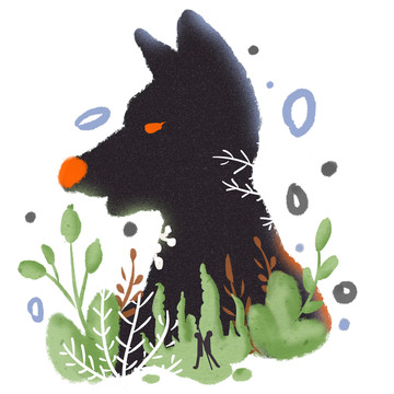 汪汪插畫