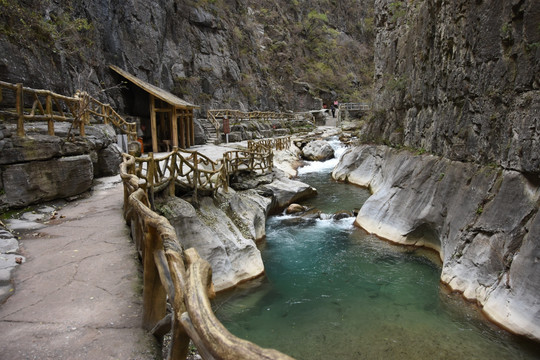 山涧 步道 河流