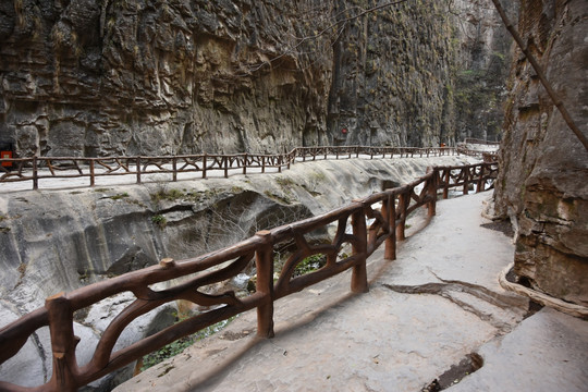 山涧步道 护栏