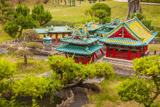 山西晋祠 微缩景观