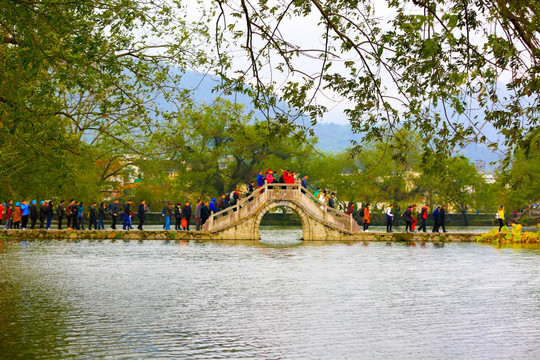 宏村南湖拱桥