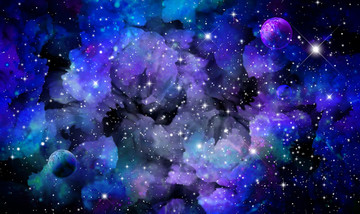 夢幻紫色星空