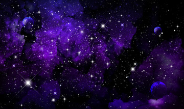 紫色星空吊頂