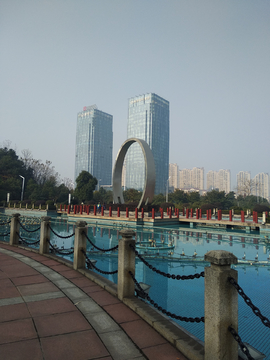 天元区政府广场风景