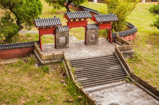 黄帝陵牌坊 微缩景观