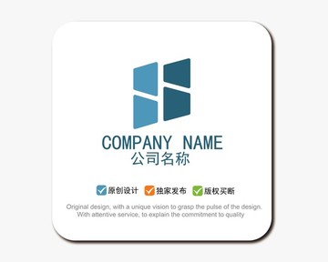 HF字母 logo設(shè)計