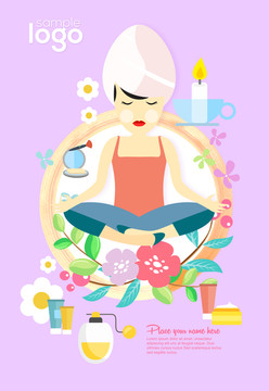 美容美體瑜珈海報