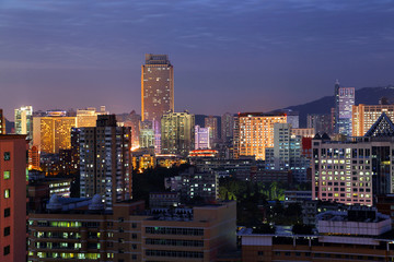 广州城市风光夜景