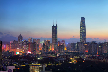 深圳罗湖城市夜景