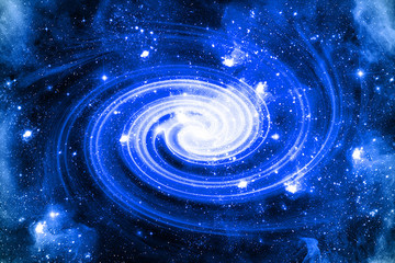 藍色星空 漩渦星系