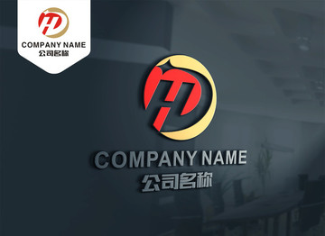 HD字母LOGO 金融科技标志